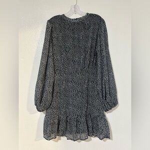 She-+Sky Black and White Print Dress